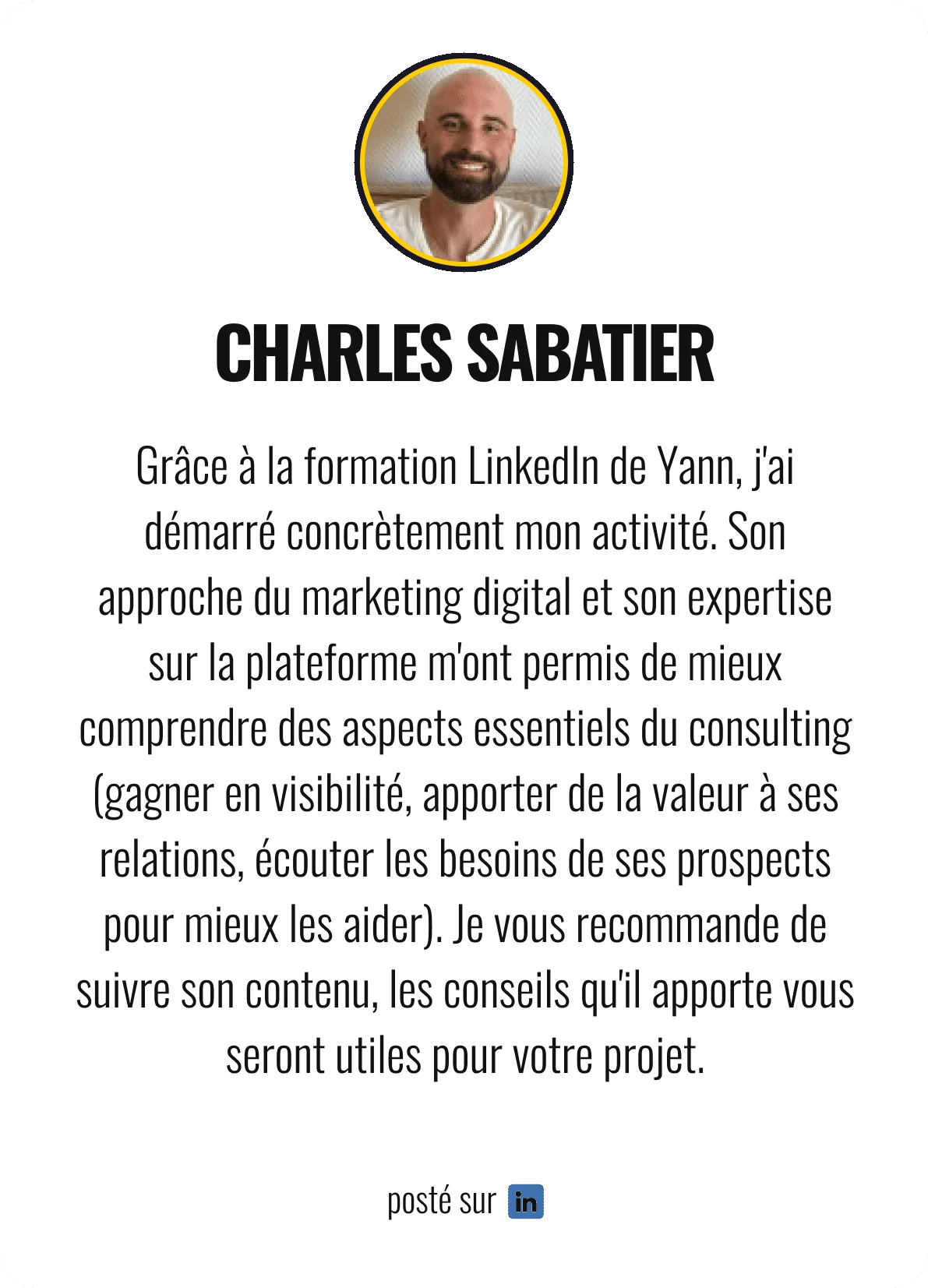 Témoignage de Charles Sabatier