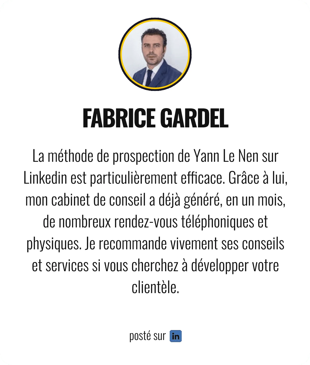 Témoignage de Fabrice Gardel