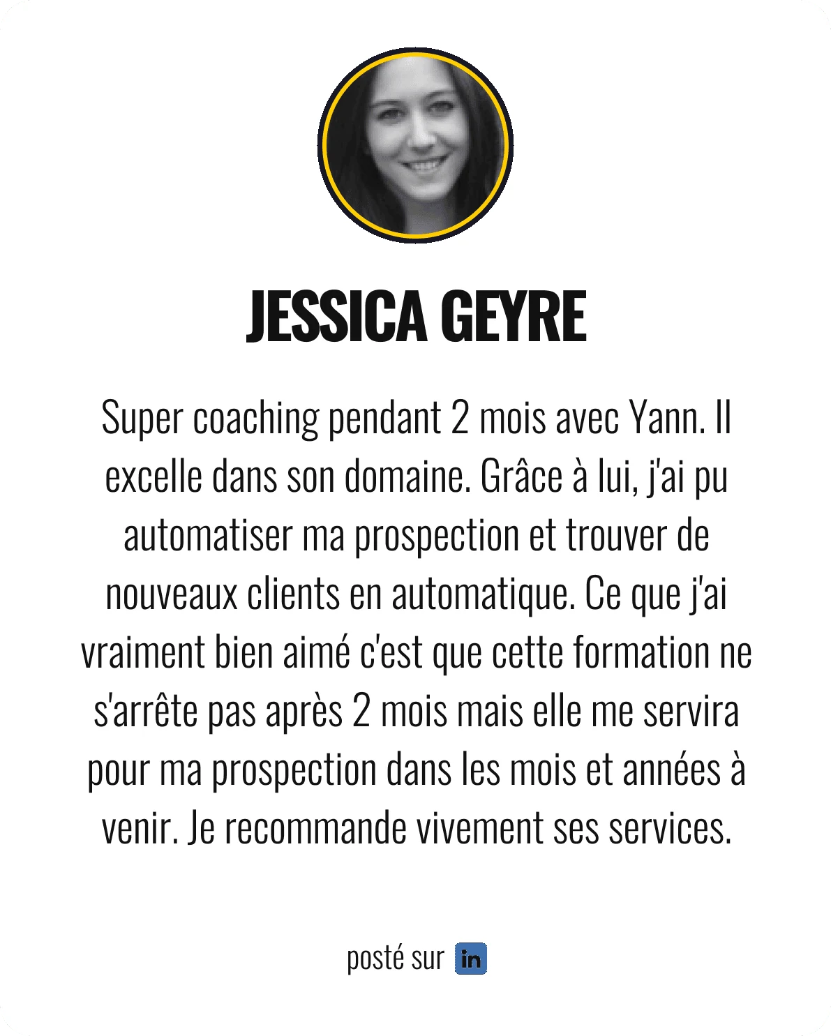 Témoignage de Jessica Geyre