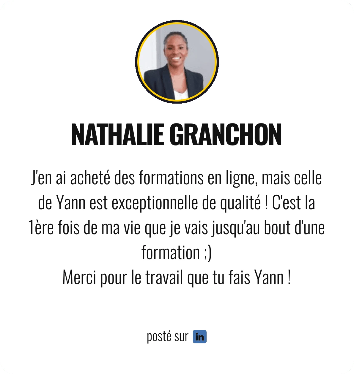 Témoignage de Nathalie Granchon