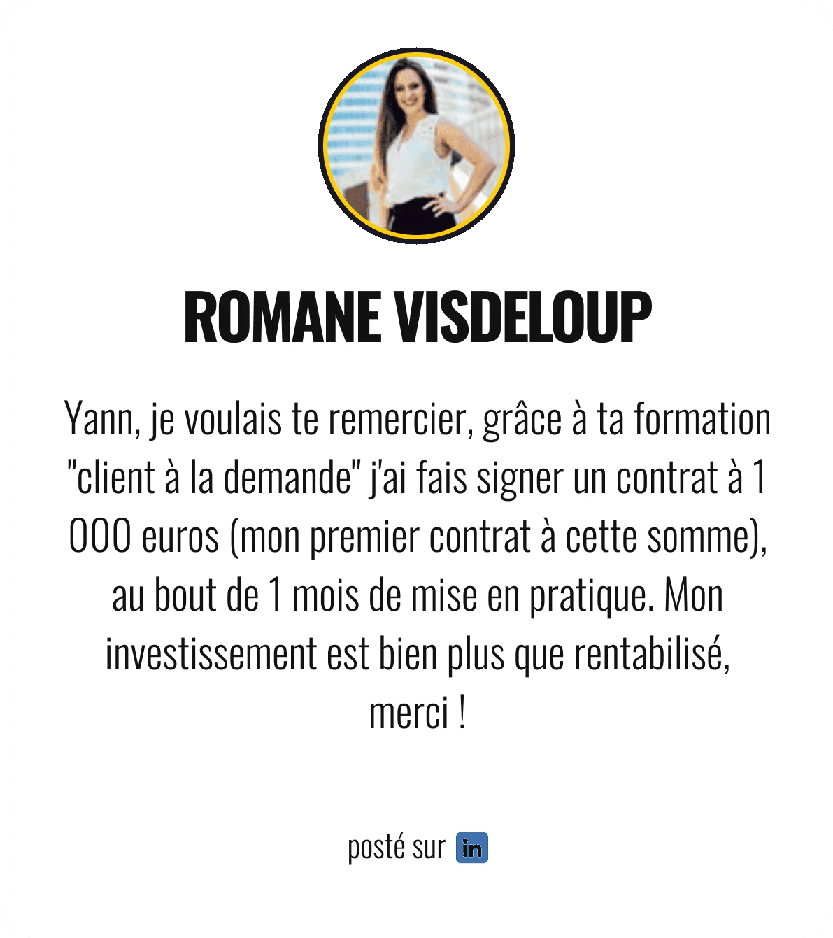 Témoignage de Romane Visdeloup