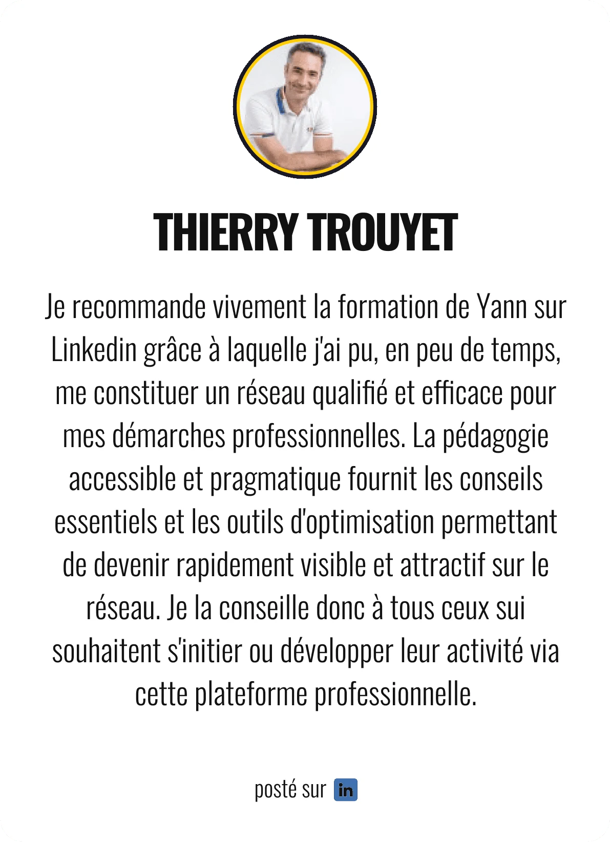 Témoignage de Thierry Trouyet